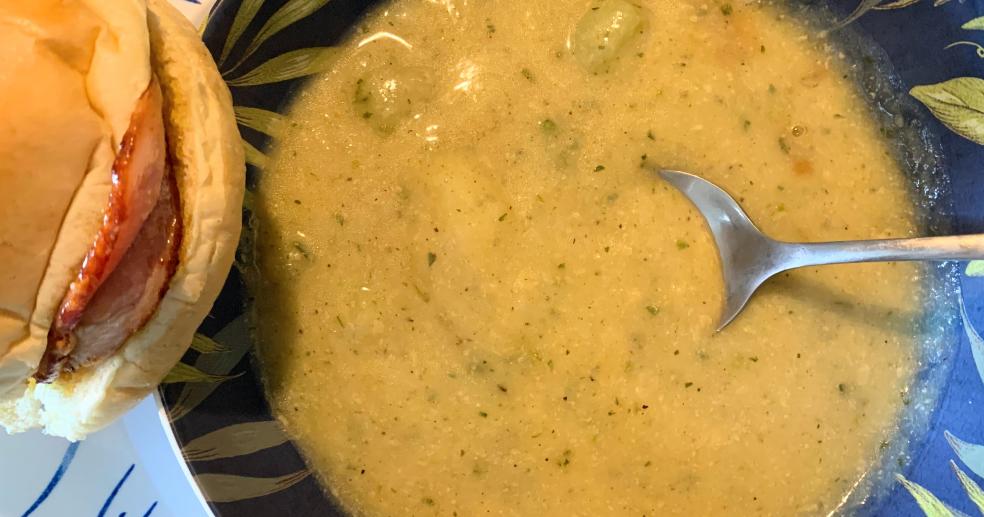 Cheesy Courgette and Potato Soup