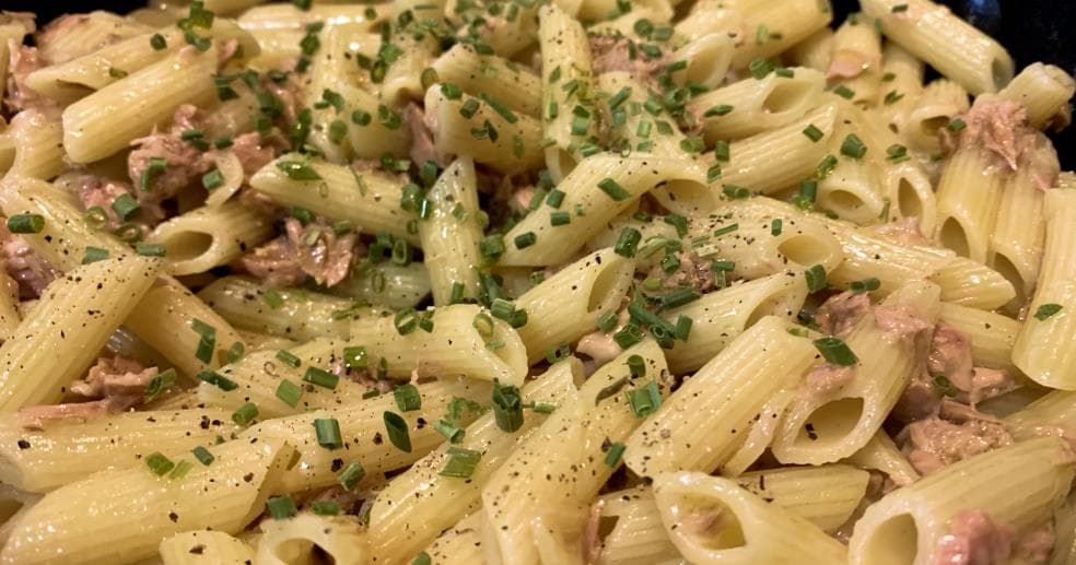 Aglio e Olio with Tuna